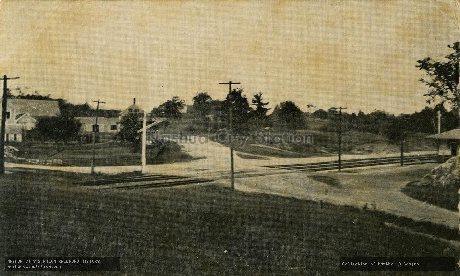 Postcard: Depot Square, Sandown, N.H.